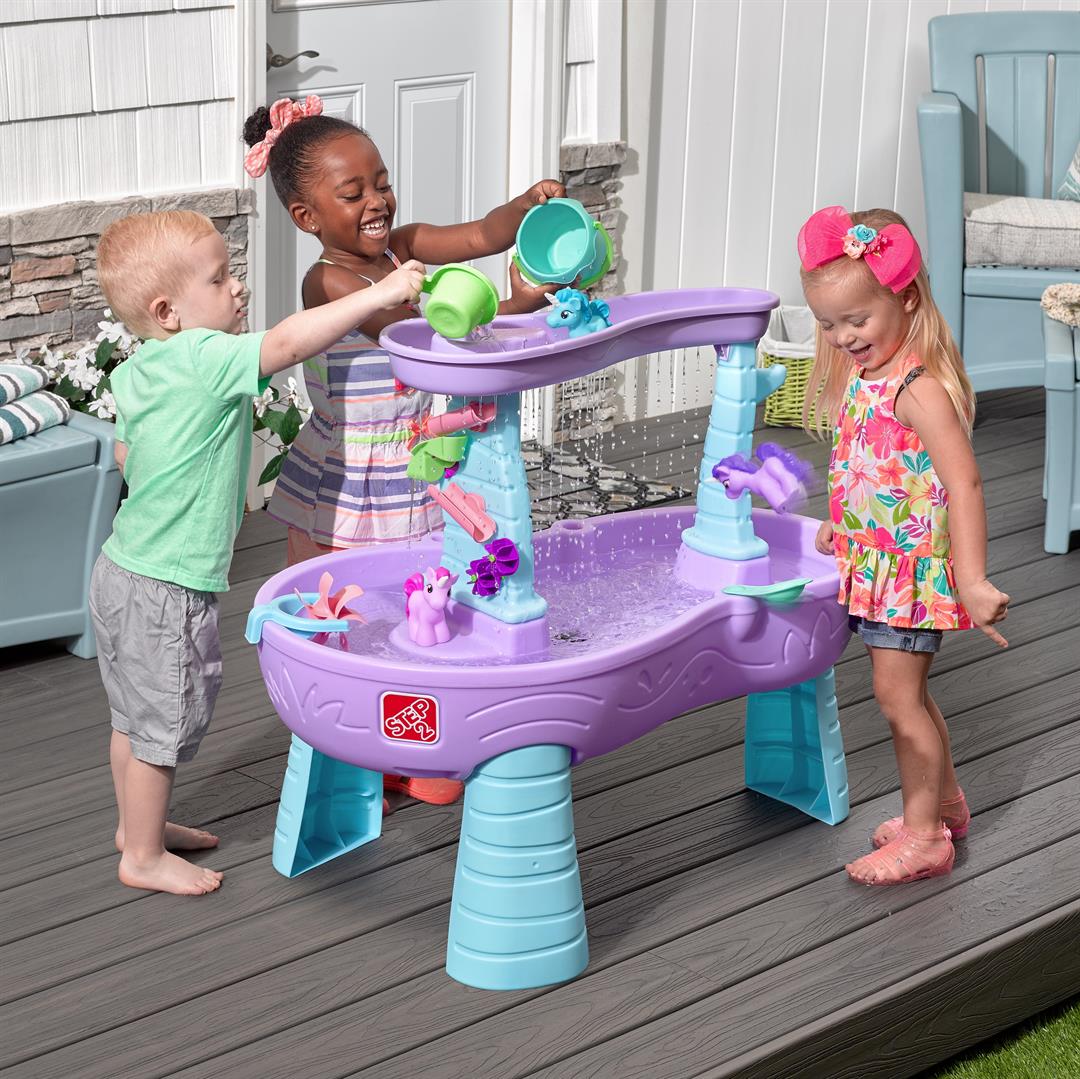 Step2 Rain Showers & Unicorn Sand and Water Table for Toddlers - Image 2