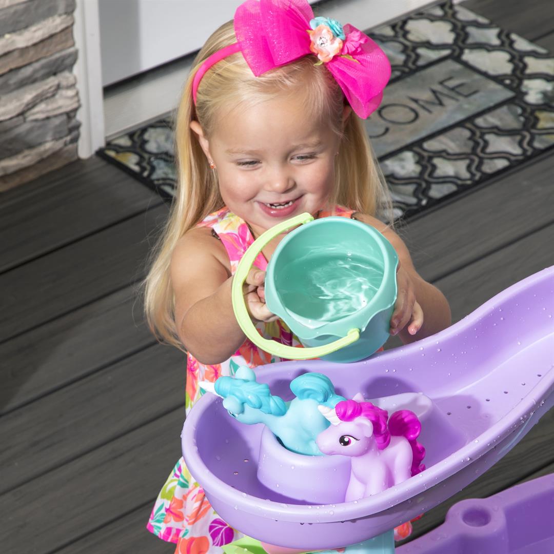 Step2 Rain Showers & Unicorn Sand and Water Table for Toddlers - Image 4