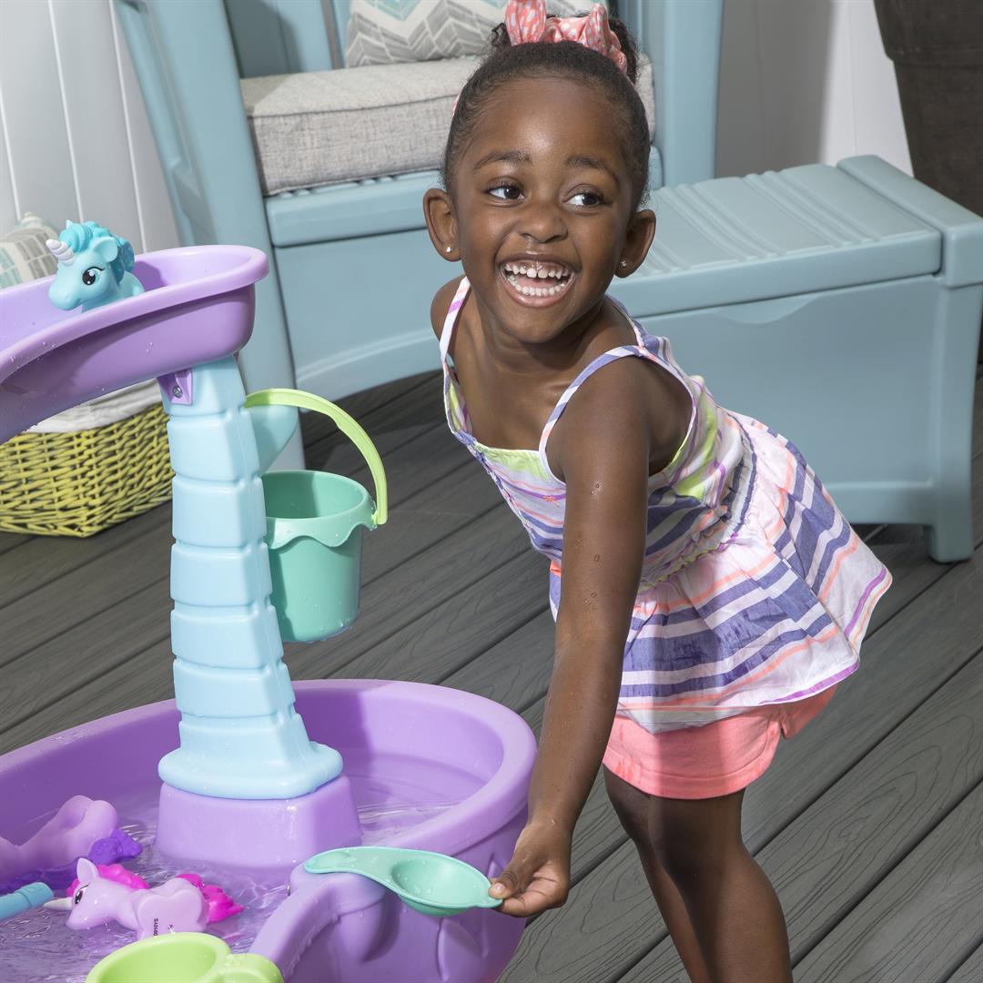 Step2 Rain Showers & Unicorn Sand and Water Table for Toddlers - Image 7