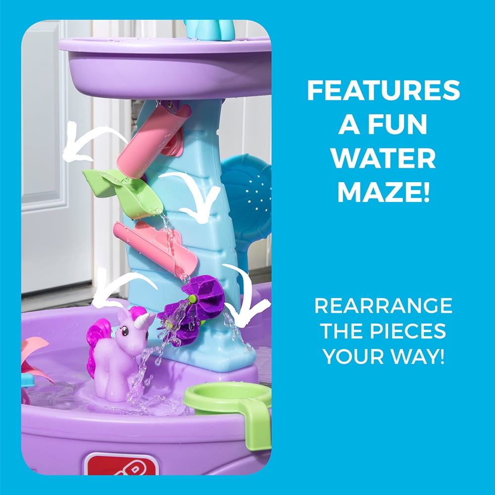 Step2 Rain Showers & Unicorn Sand and Water Table for Toddlers - Image 9