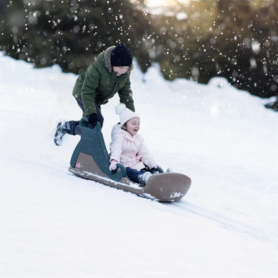 Step2 Snow Runner Tobaggan Style Plastic Winter Sled for Kids - Image 4