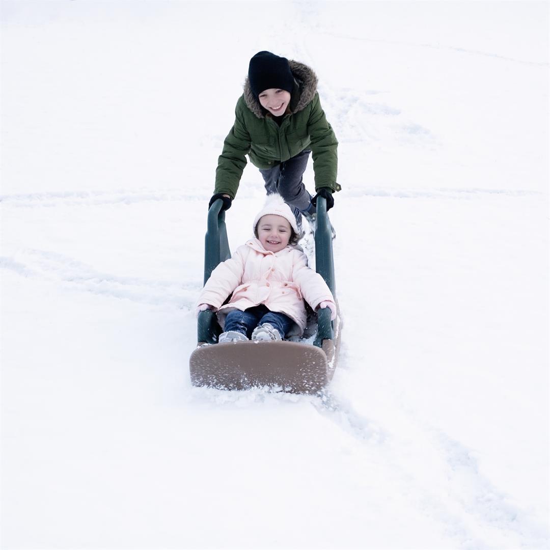 Step2 Snow Runner Tobaggan Style Plastic Winter Sled for Kids - Image 5