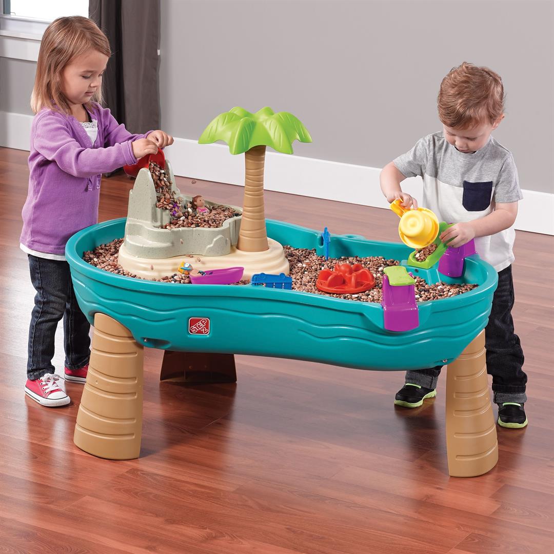 Step2 Splish Splash Seas Blue Plastic Water Table for Toddlers with 9-piece Playset - Image 3