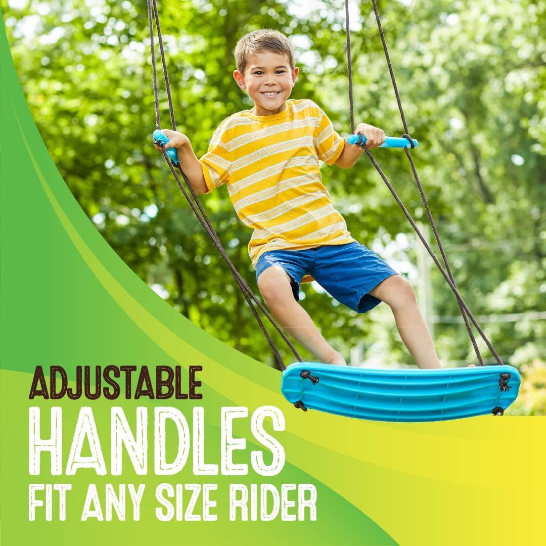 Swurfer Kick Stand Up Outdoor Tree Swing for Kids Holds Up to 200 lbs Ages 6 Years and Up - Image 4