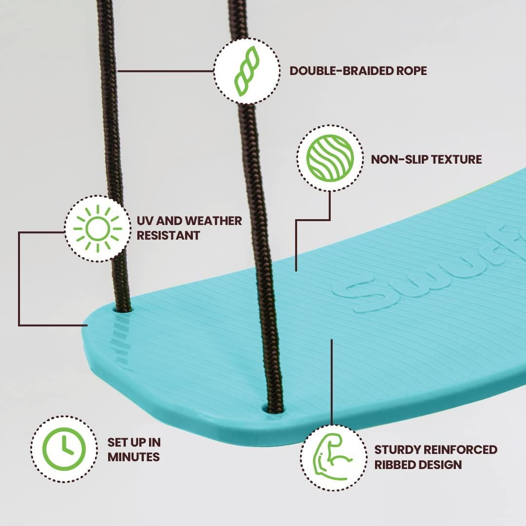 Swurfer Kick Stand Up Outdoor Tree Swing for Kids Holds Up to 200 lbs Ages 6 Years and Up - Image 5