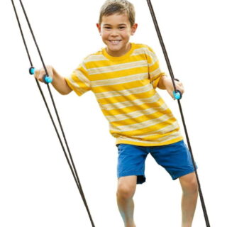 Swurfer Kick Stand Up Outdoor Tree Swing for Kids Holds Up to 200 lbs Ages 6 Years and Up