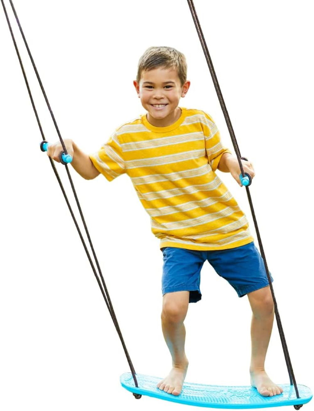 Swurfer Kick Stand Up Outdoor Tree Swing for Kids Holds Up to 200 lbs Ages 6 Years and Up