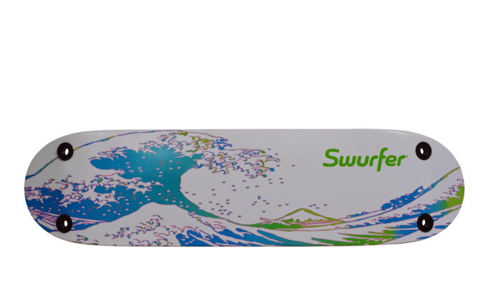 Swurfer TreeSkate Waves Stand Up Skating Swing, Wooden Outdoor Swing for Kids and Adults - Image 5