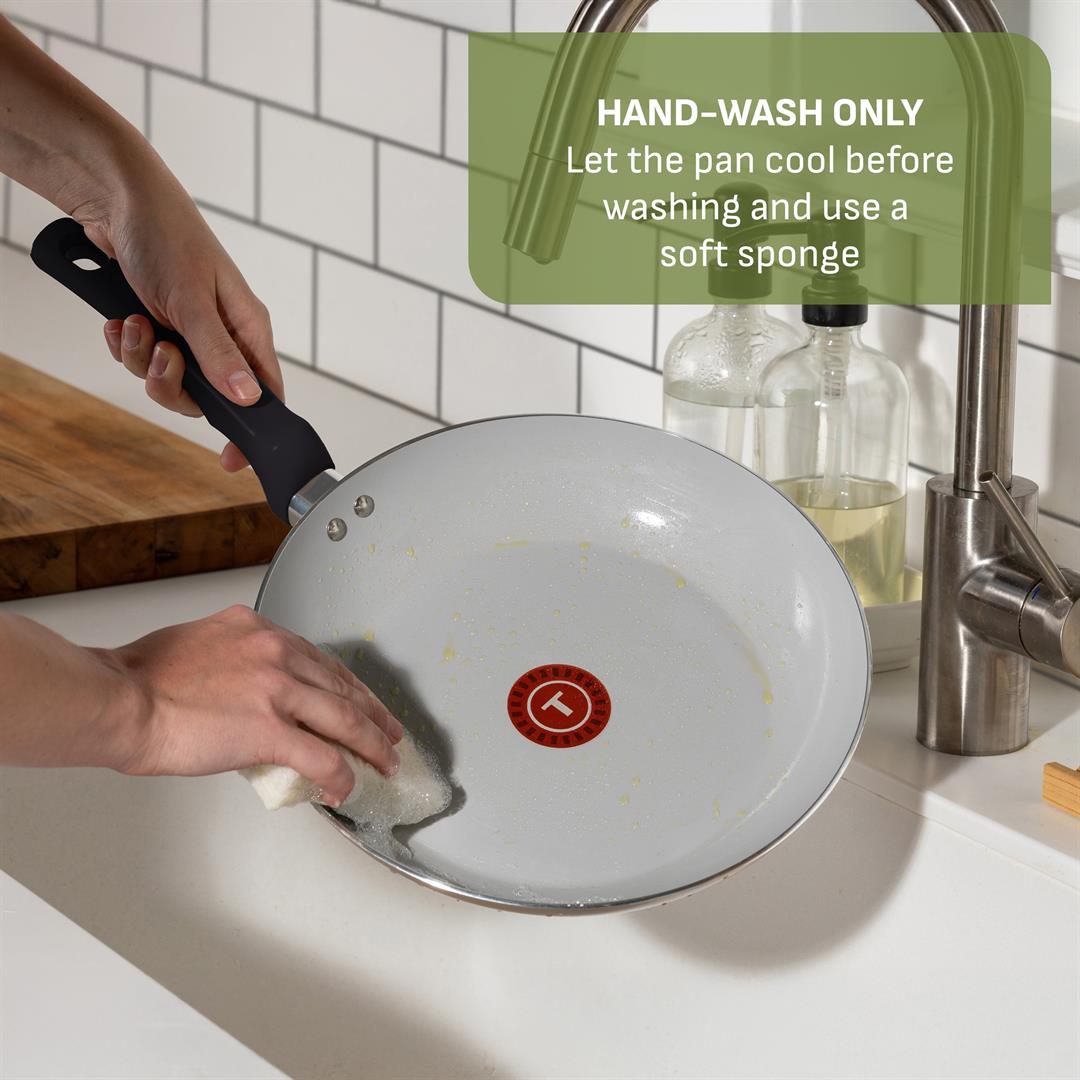 T-fal Kitchen Solutions Ceramic, 22 Piece Cookware Set, Black - Image 4