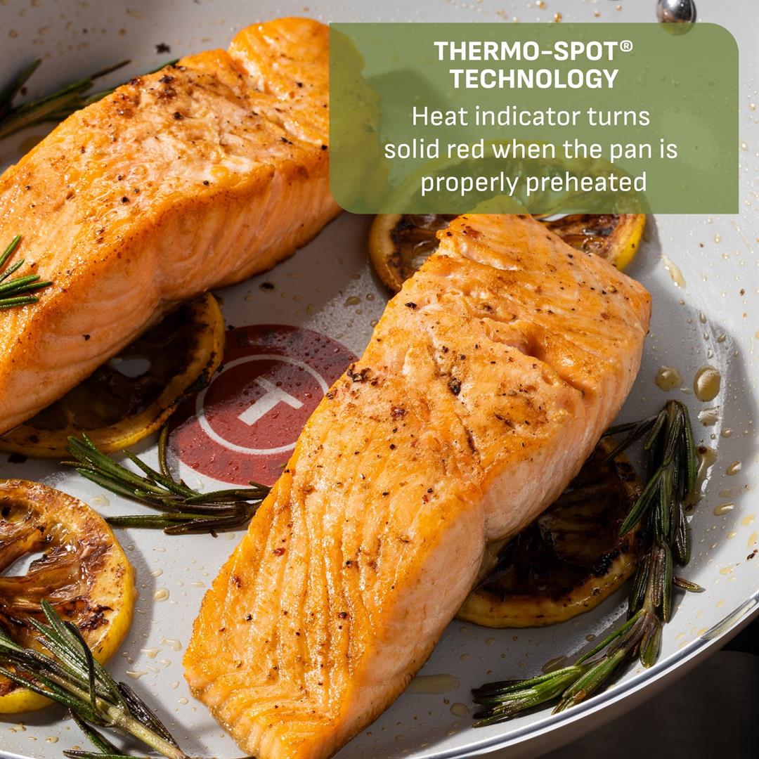 T-fal Kitchen Solutions Ceramic, 22 Piece Cookware Set, Black - Image 9