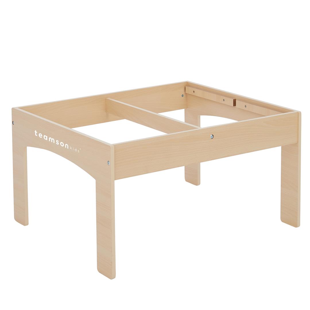 Teamson Kids Preschool Play Lab 85-Piece Wooden Train Table Play Set Multicolor - Image 5