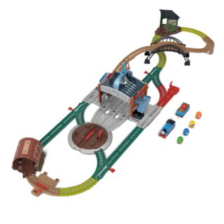 Thomas & Friends Load & Launch Barrel Delivery Set by Fisher-Price & Classic Motorized Toy Train