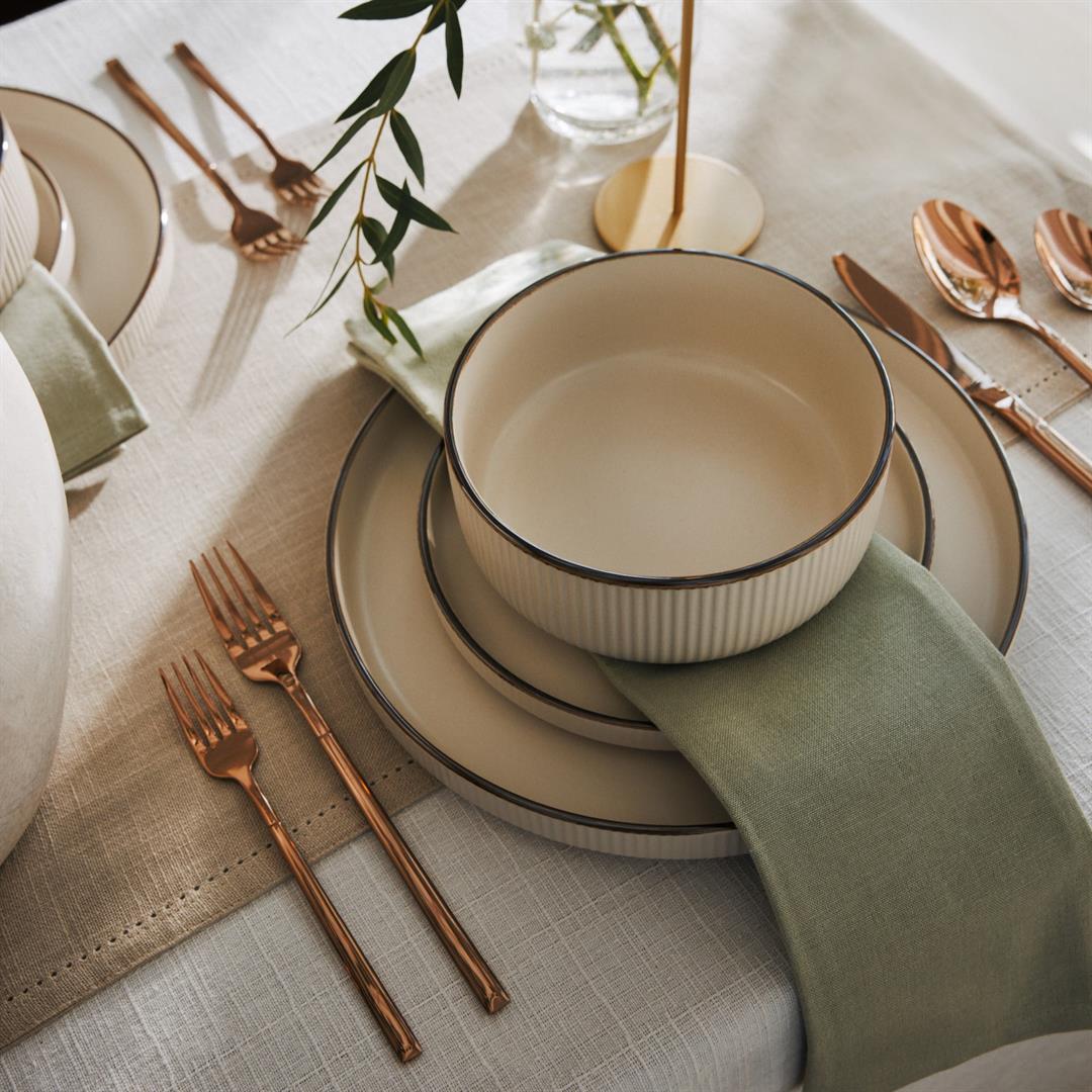 Thyme & Table Arden 20-Piece Bronze Stainless Steel Flatware Set, Service for 4 - Image 2