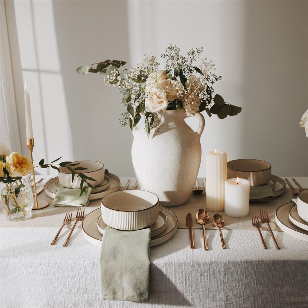 Thyme & Table Arden 20-Piece Bronze Stainless Steel Flatware Set, Service for 4 - Image 3