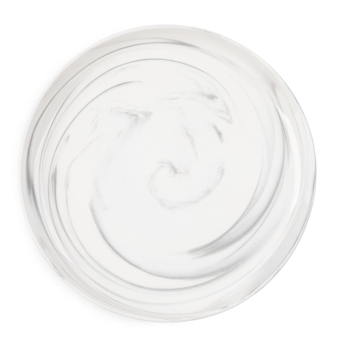 Thyme & Table Grey Marble 12-Piece Ceramic Dinnerware Set - Image 6