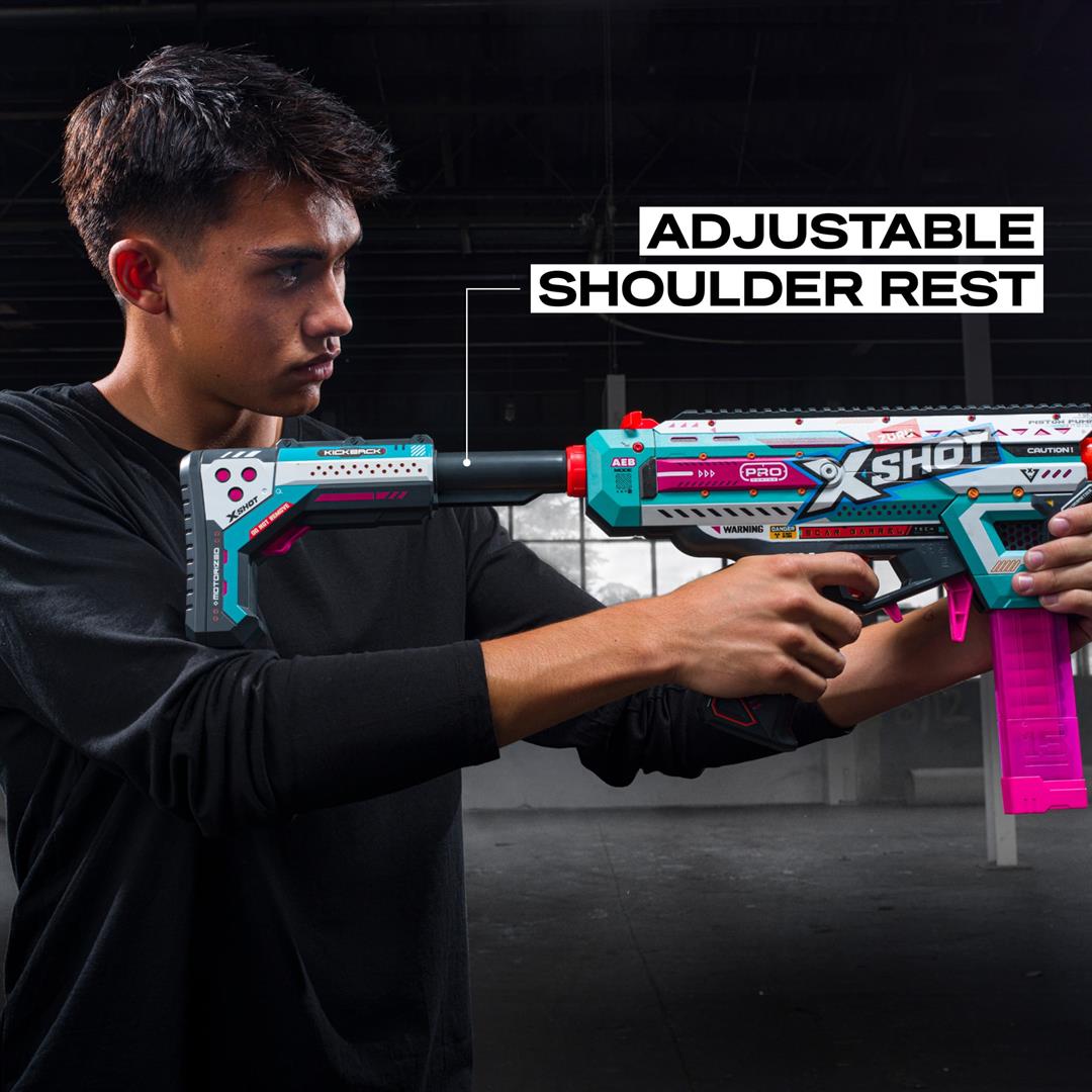 XSHOT Pro Motorized Piston Pump AEB (40 Darts) Motorized Outdoor Foam Blaster by ZURU for Ages 14+ - Image 10