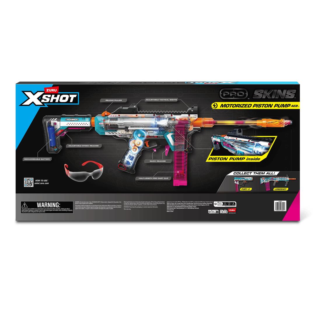 XSHOT Pro Motorized Piston Pump AEB (40 Darts) Motorized Outdoor Foam Blaster by ZURU for Ages 14+ - Image 2