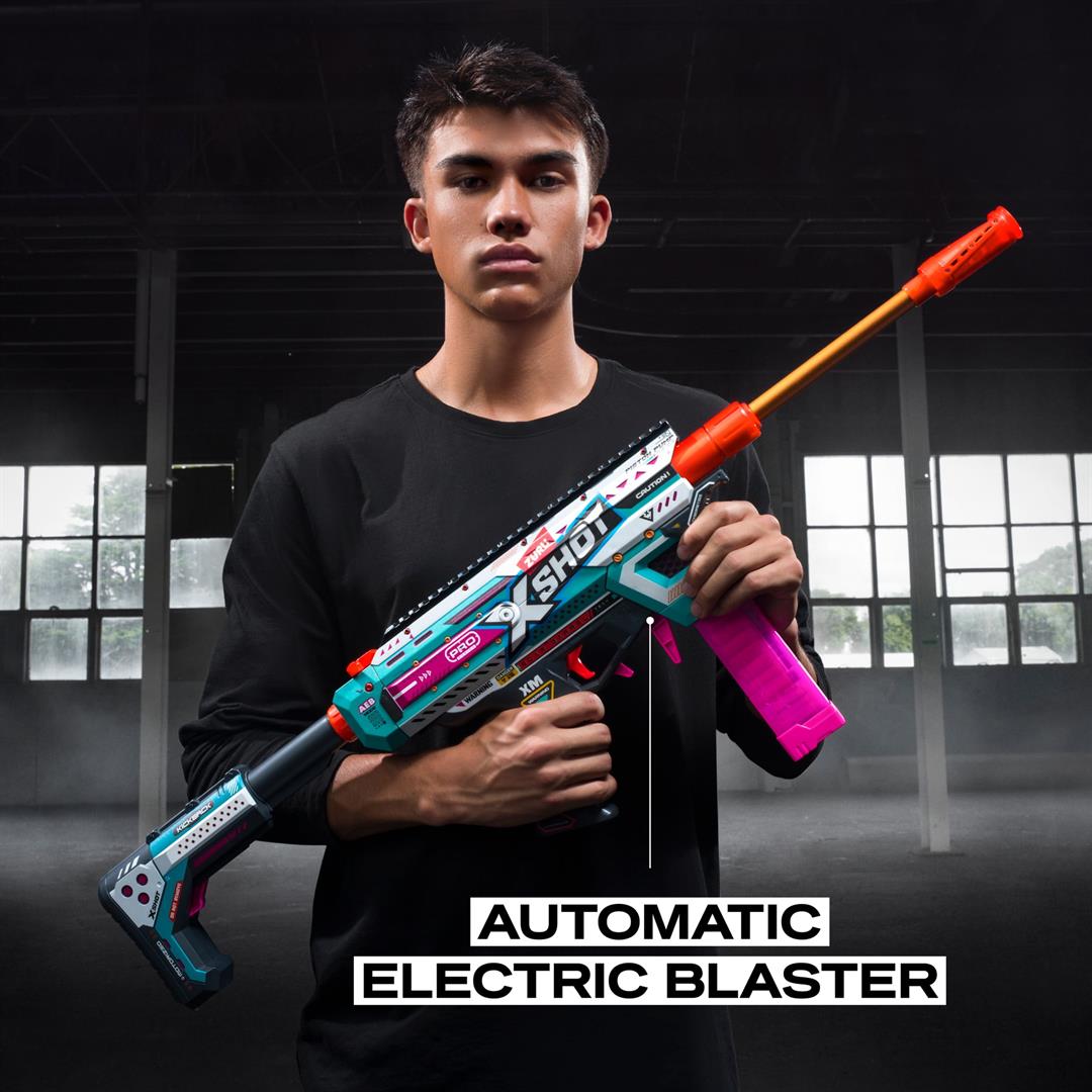 XSHOT Pro Motorized Piston Pump AEB (40 Darts) Motorized Outdoor Foam Blaster by ZURU for Ages 14+ - Image 4